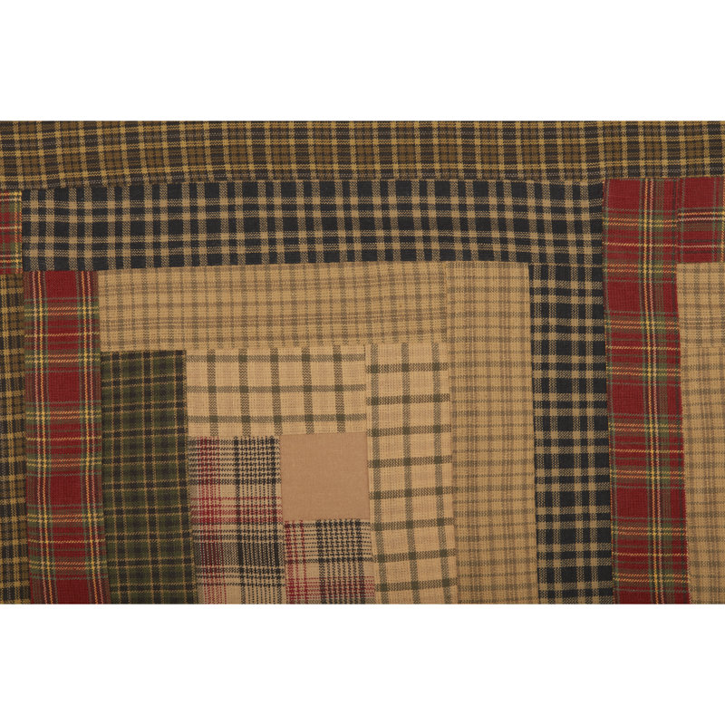 Travie Plaid Cotton Tailored Window Valance in, 72" W x 20" L