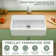 Asrea Apron Front Kitchen Sink 33" L x 18" W Single Bowl Fireclay with Bottom Grid and Basket Strainer