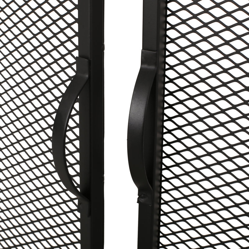 Pare-étincelles Essential - une protection de foyer intemporelle pour toute maison, Noir