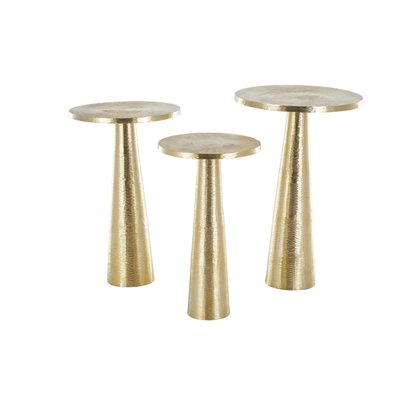 Aakin End Table Set, Gold