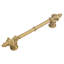 Charlemagne classic 4 inches c.c. pull with small Fleur De Lys on endsin Gilded Mercury-2029913249-2029913250
