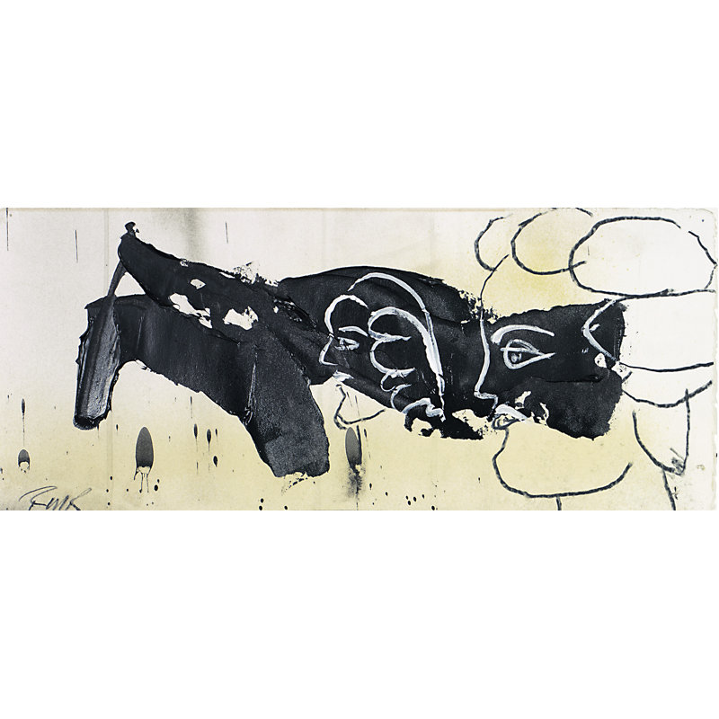 "Studio Series 9 Two Face in Black" par Robert Robinson - peinture sur toile tendue