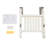 Heavy-Duty 440.92 lbs Wall-Mounted Folding Shower Chair with Legs, 13.78" Bath Seat with Armrests