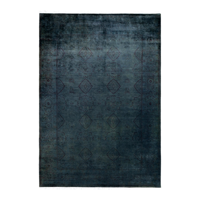Tapis ivoire traditionnel en laine noué à la main 3 pi 1 po x 5 pi 2 po