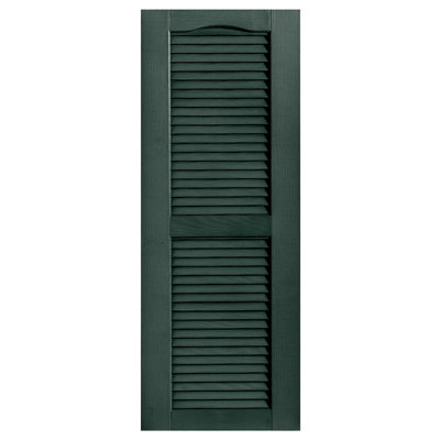 Cathedral Top Custom Open Louver Shutters Pair