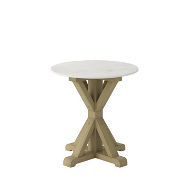 Cadwall Stone / Latte Side Table