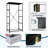 4 Drawer Dresser for Bedroom, Narrow Chest of Drawers, Wooden Top and Study Iron Frame 18"x37.5"-(WxH)