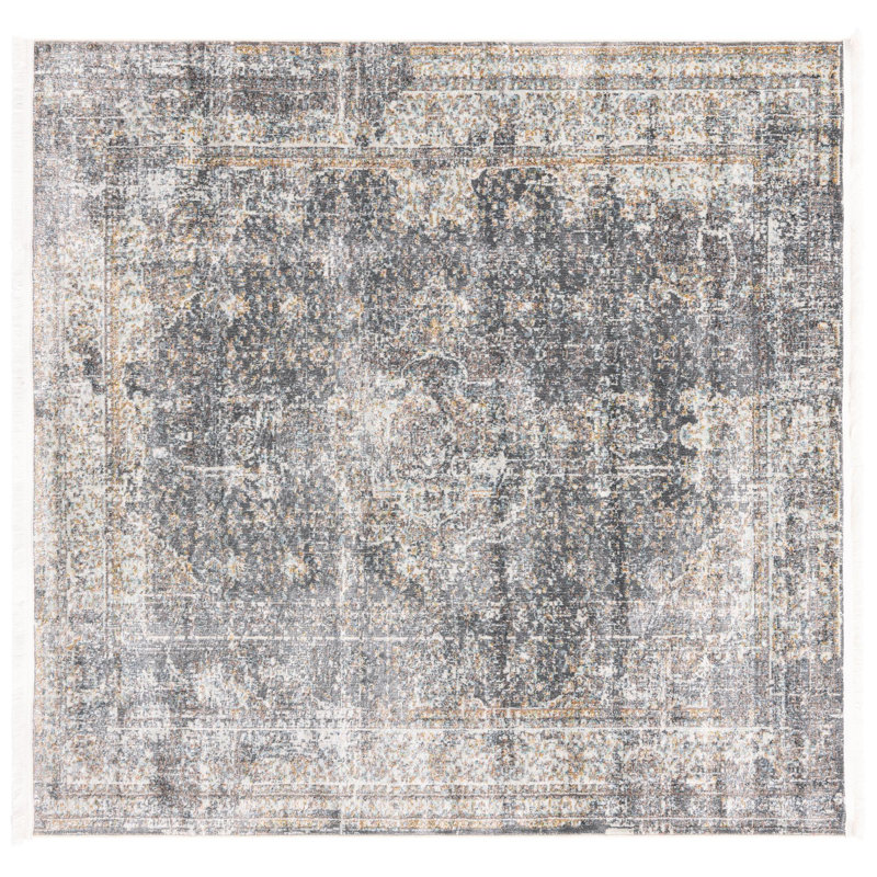 Majed Abstract Indoor Rug, Square 5'5"
