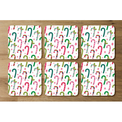 Square 6 Piece Coaster Set