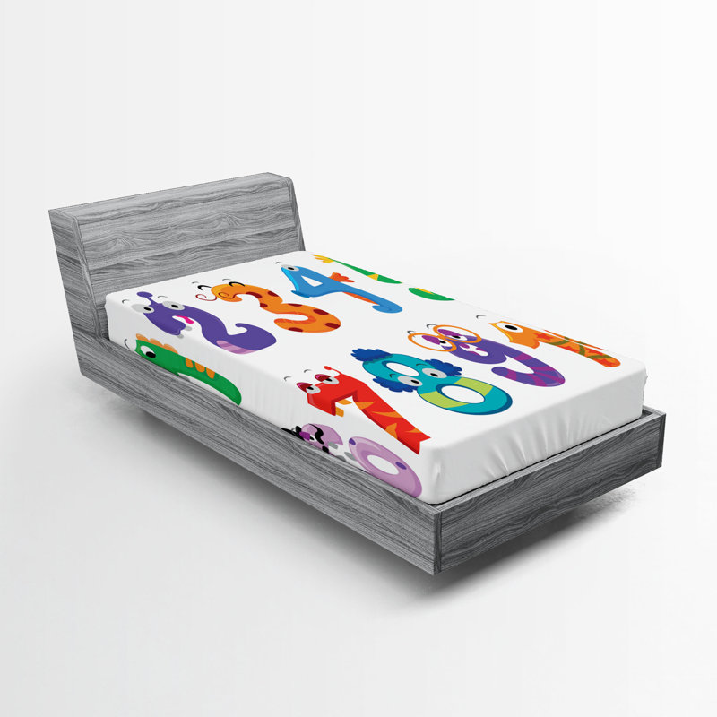 Multicolore drap-housse Ambesonne, California King Fitted Sheet