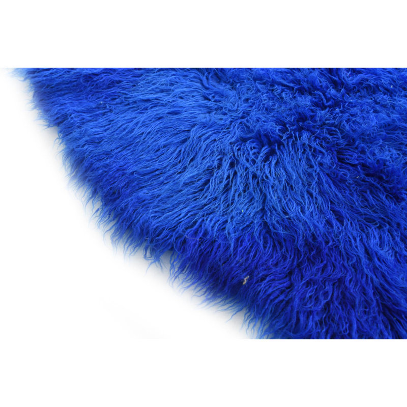 Tapis bleu Octagon Mosser