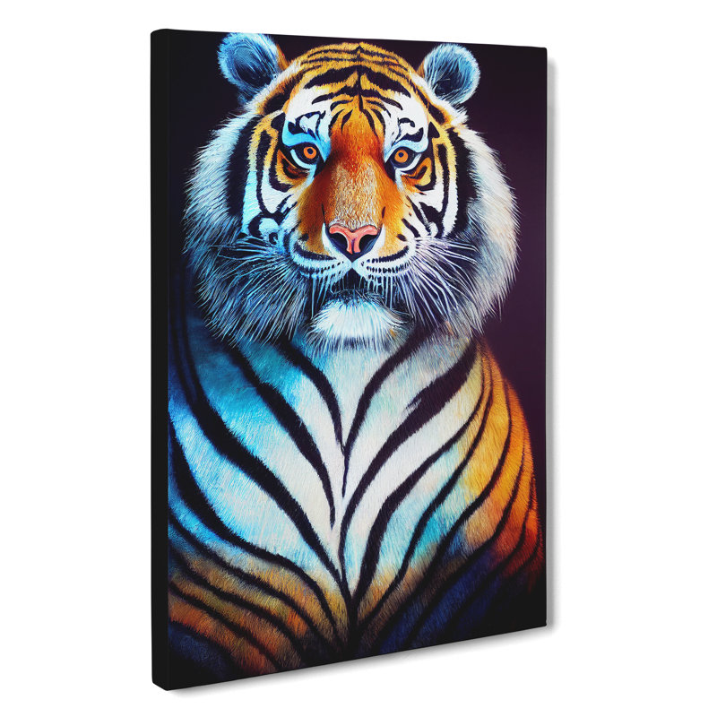 Striking Tiger No.1 - Wrapped Canvas, 76cm H x 50cm W x 3cm D