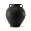 14 Inches High Earthy Gray Vase with Two Decorative Handles