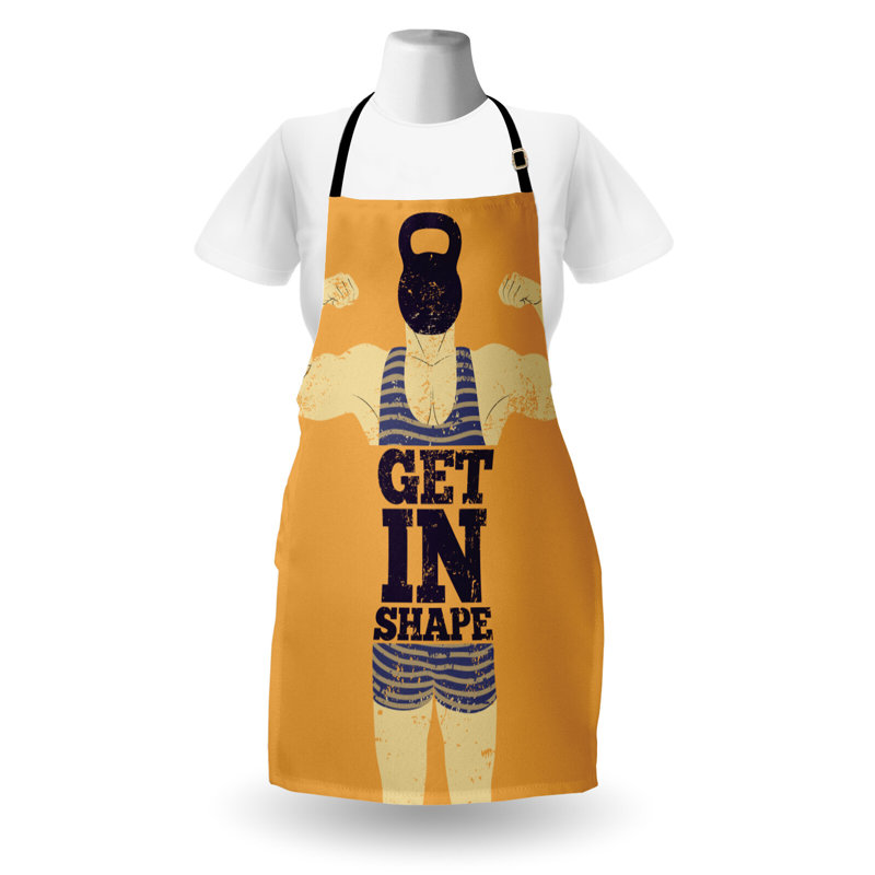 No Pattern Bib Apron