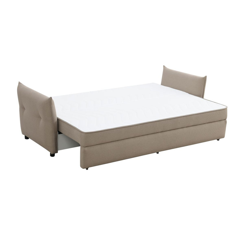 Canapé moderne avec canapé-lit Irina, tissu moderne LV03110, Beige