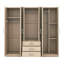 Rangement garde-robe en bois avec 6 grands tiroirs Aethern