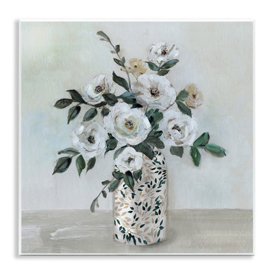Leaf Patterned Flower Vase Wall Plaque, design by Sally Swatland