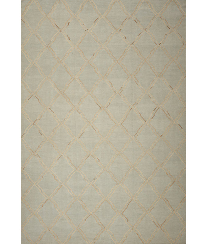 Geometric Area Rug in Gray
