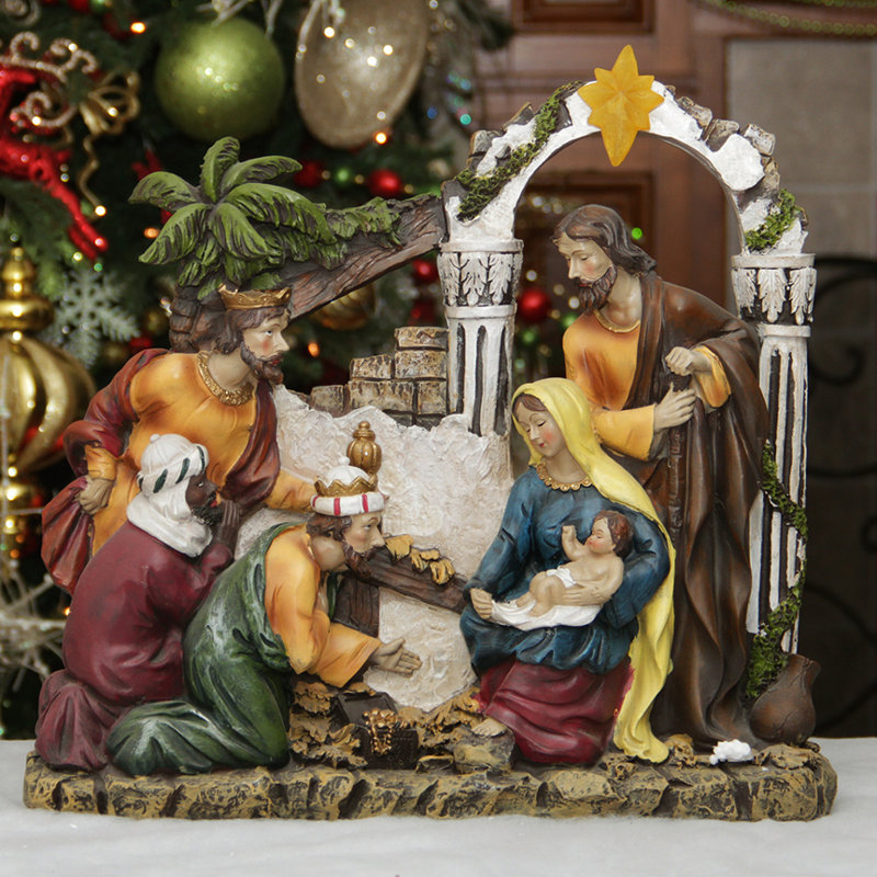 Crèche de Noël 14,5 po