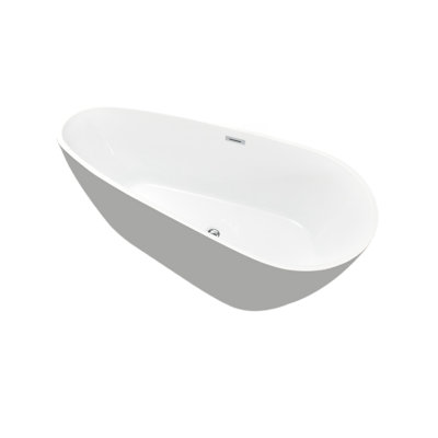 63'' x 29.5'' Freestanding Acrylic Bathtub