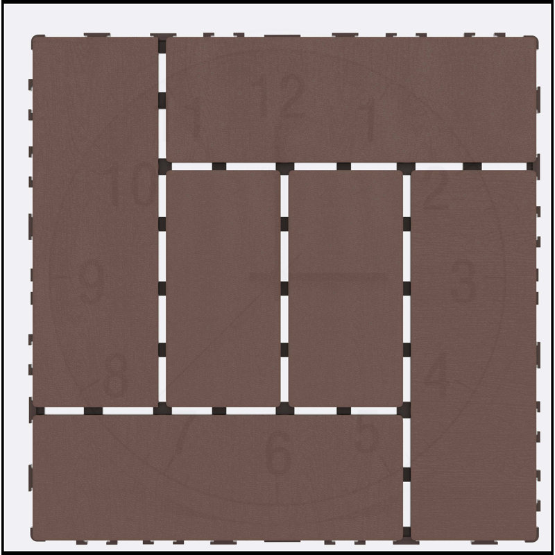 Carreaux de terrasse à emboîtement pour une utilisation polyvalente à l'extérieur et à l'intérieur, durables et élégants