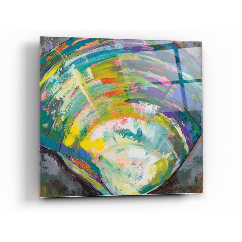 «Lilly Quahog» par Jeanette Vertentes, art mural en verre acrylique, H 12 po x l 12 po x P 0,125 po