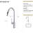 18.91" Pull-Down Kitchen Faucet - Brushed Nickel Finish, Build Tap Nickel, Long-Term Use-1025050609