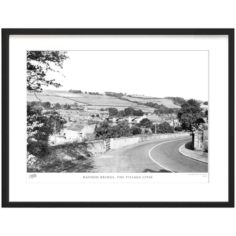 Haydon Bridge, The Village C1950 - Single Picture Frame Print, 60cm H x 80cm W x 2.3cm D