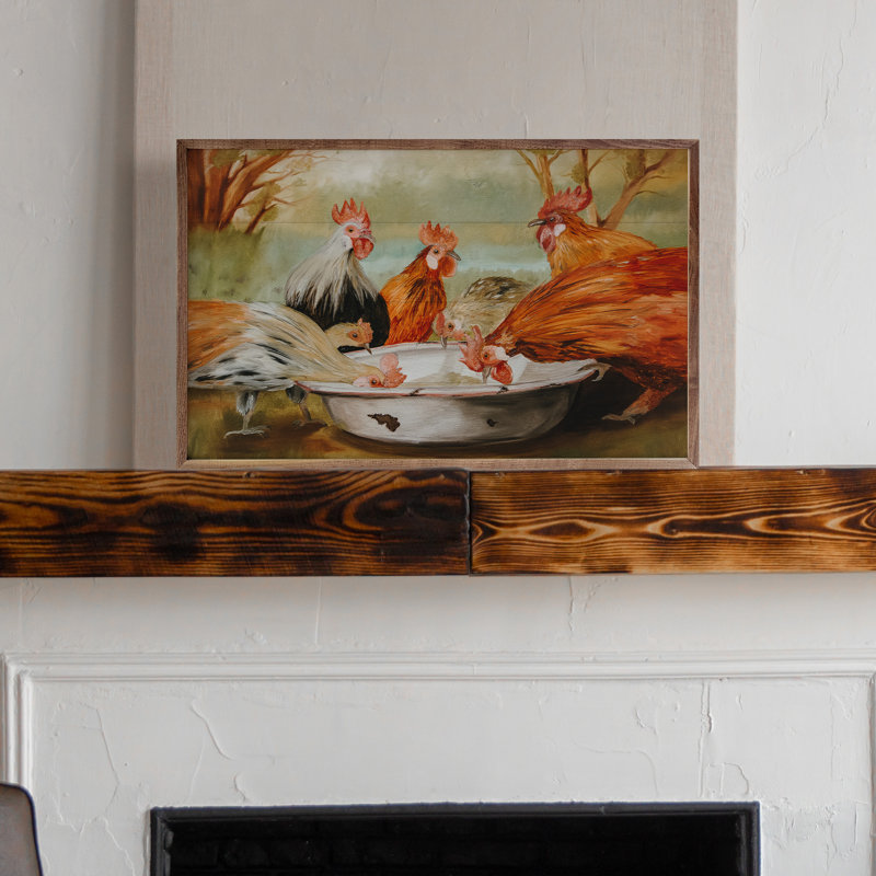 Grandpa's Chickens par Morgan Adams, H 10 po x l 16 po