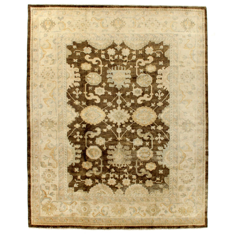 Antique Weave Oushak Wool Oriental Area Rug, Rectangle 6' x 9'