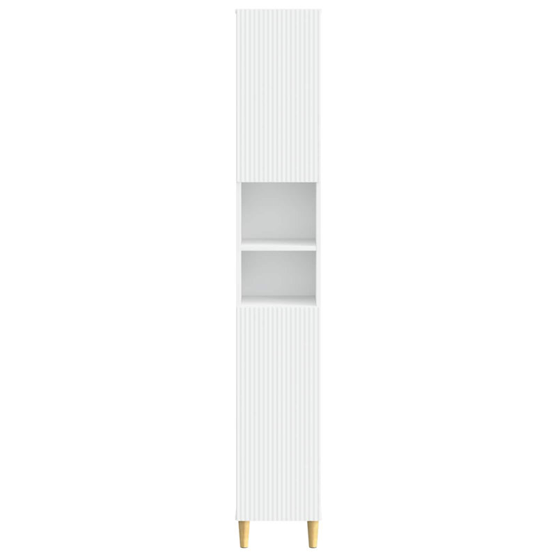  Bathroom Cabinet with Open Shelf ARNHEM Engineered Wood Modern Storage, White