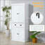 Armoire de cuisine autoportante, armoire de rangement haute avec 2 armoires à portes, tiroir et tablettes réglables-1324027102
