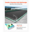 Pool Cover Water Bags, 8 Ft, Double Chamber Pool Cover Water Tubes with Reflective Strips, 0.3mm Thick PVC Bags Weights with Leakproof Screw Cap, for Winter Inground Swimming-Pool Covers