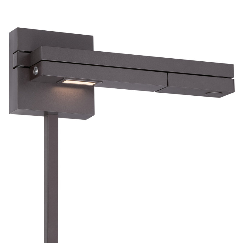 Bras pivotant à 1 lumière DEL Sagie, Bronze