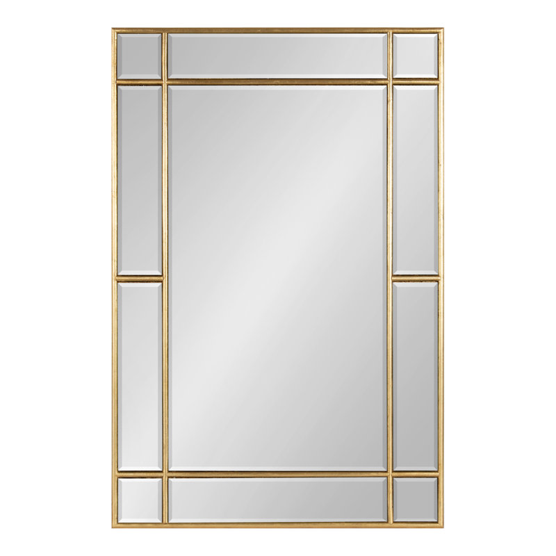 Adinel Engineered Wood Mirror, Gold, 36" H x 24" W