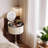 23.62"Cream-Style Compact Solid Wood Vanity Table