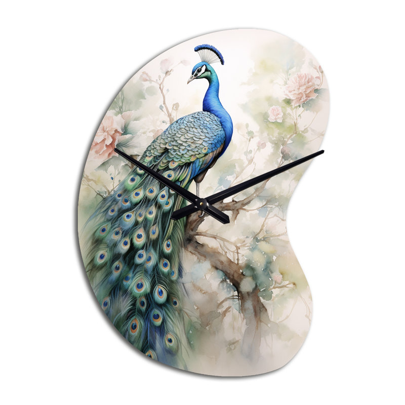 Horloge murale bleu Faelan, Petit