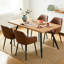 Ernst 120/150cm Nordic Metal Base Rectangular Manufactured Wood Dining Table-644514885-607128673