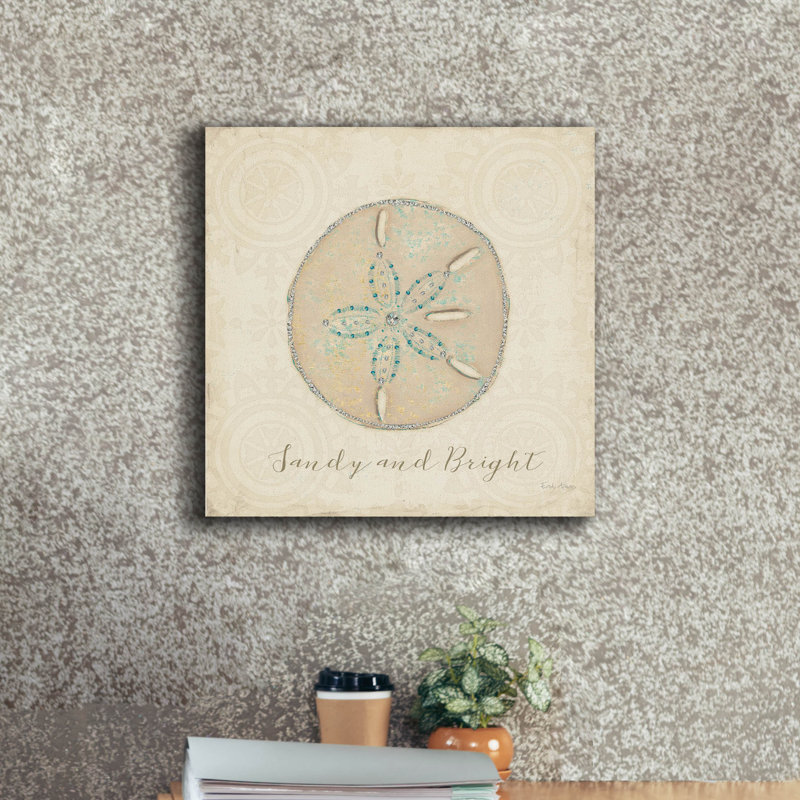  «Beach Treasures 4 Christmas» par Emily Adams, art mural sur toile, 18 po x 18 po