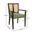 Chaises de salle à manger en bois Jad avec dossier en rotin de polyéthylène-320567652-320567657