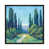 Black Floater Framed