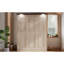 Grand lit escamotable avec DEL, beige