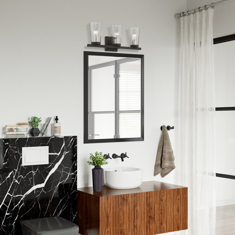 Yiddy 3 - Light Dimmable Vanity Light, Black/Brushed Nickel