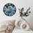 Blue Unicorn Clock