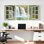 Cascade arc-en-ciel nature scène toile tendue sur toile, ensemble de 3 reproductions de peinture à l'huile pour salon chambre à coucher
