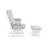 Cleo Wooden Glider and Ottoman-98415162-98415161