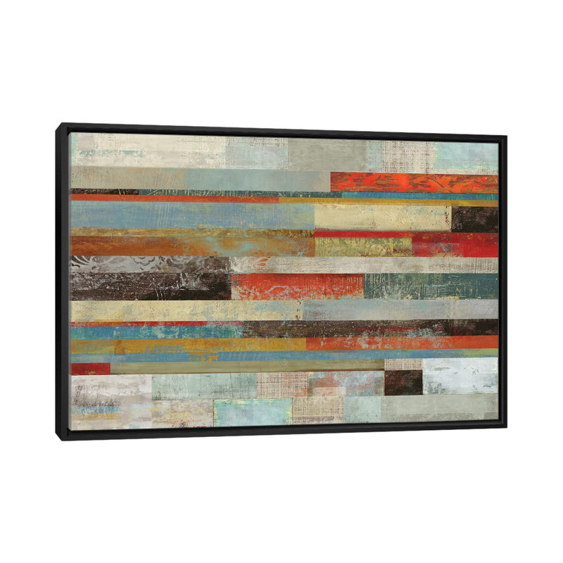 « slide », impression sur toile, H 18 po x l 26 po x P 1,5 po, Toile avec cadre noir, Pas de tapis