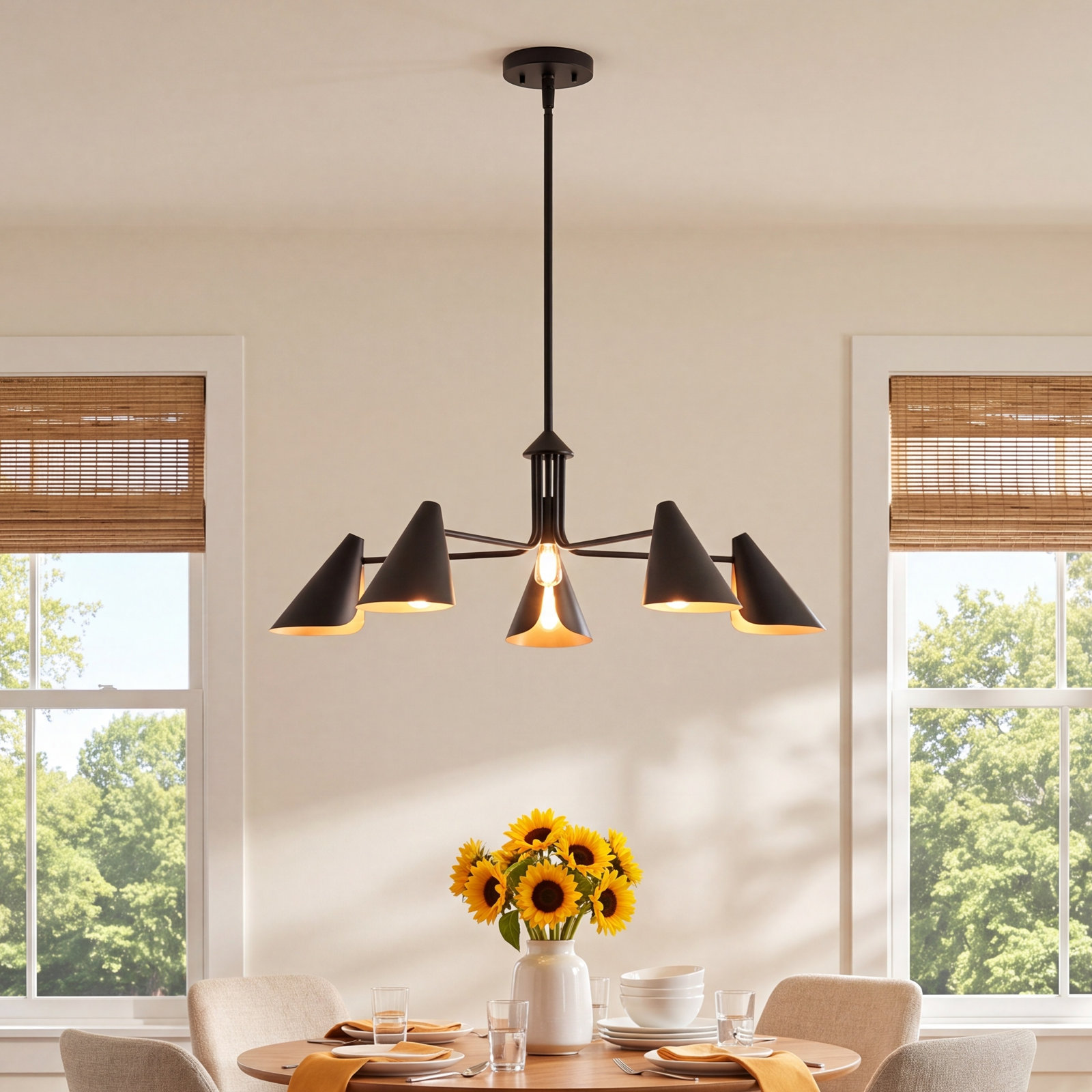 Warhol 5 - Light Dimmable Novelty Chandelier