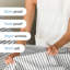 Ensemble de draps rayés, draps rafraîchissants, literie douce et infroissable, respirante-103254696-103254695