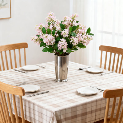 10 pièces de fleurs de lilas artificielles, fausses branches de lilas de 30 po pour centre de table, décoration de mariage printanier, arrangement floral en soie pour le salon, fête (rose)